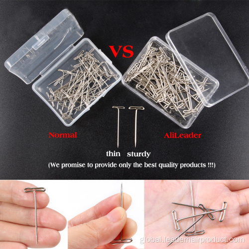 T Pins Needles T Shape Wig T-Pins Needles for Wig Weaving Manufactory